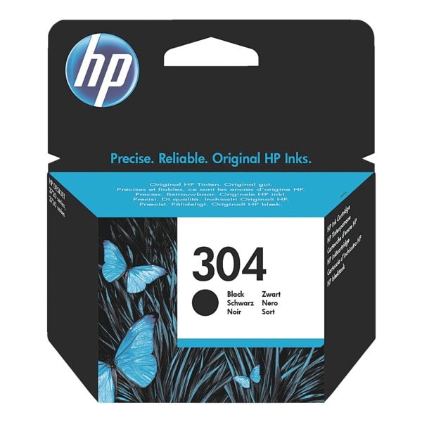 HP Tintenpatrone HP 304, schwarz - N9K06AE