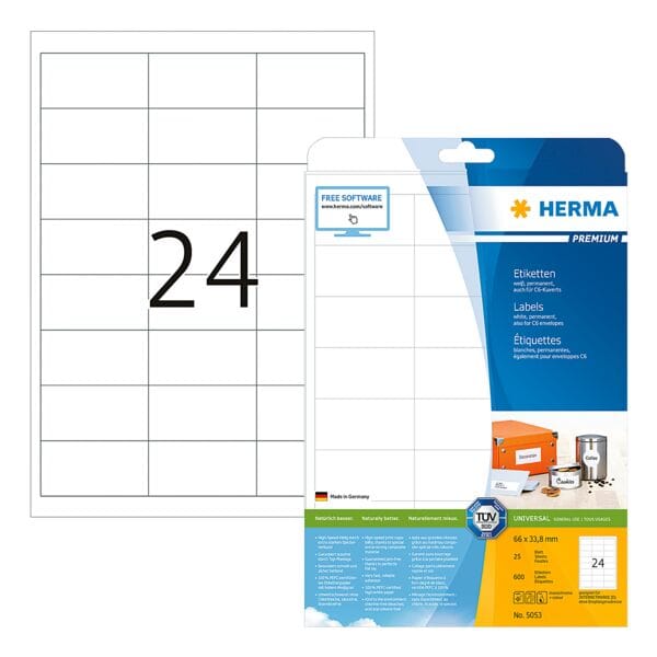 Herma 600er-Set Universal-Klebeetiketten »5053«
