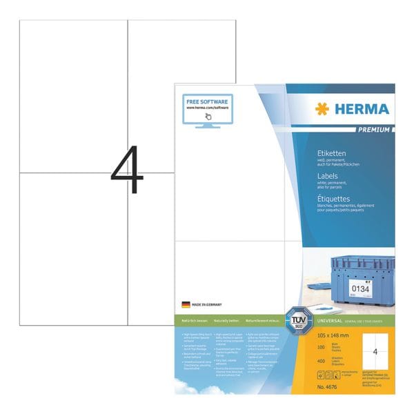 Herma 400er-Set Universal-Klebeetiketten 4676