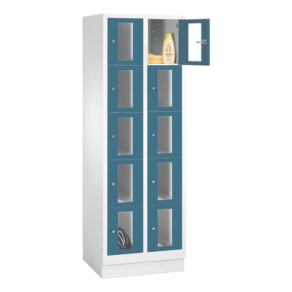 CP Schließfachschrank Classic A, 2x5, Stahl / Acrylglas, auf Sockel, 61 x 180 cm CP Schließfachschrank Classic A, 2x5, Stahl / Acrylglas, auf Sockel, 61 x 180 cm