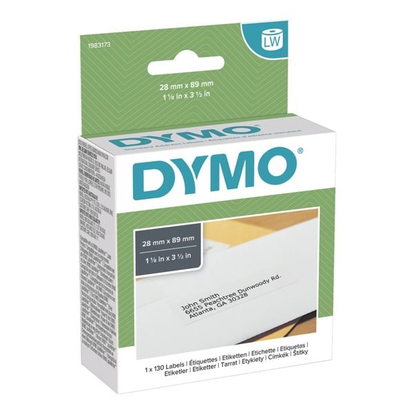 Dymo LabelWriter Papier-Etiketten �1983173� 28 x 89 mm