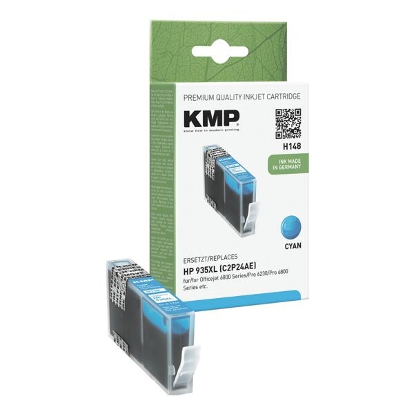 KMP Tintenpatrone ersetzt Hewlett Packard C2P24AE Nr. 935 XL cyan