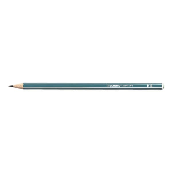 12x Bleistift STABILO pencil 160, HB, ohne Radiergummi