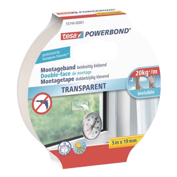 tesa Montageband Powerbond Transparent 55744