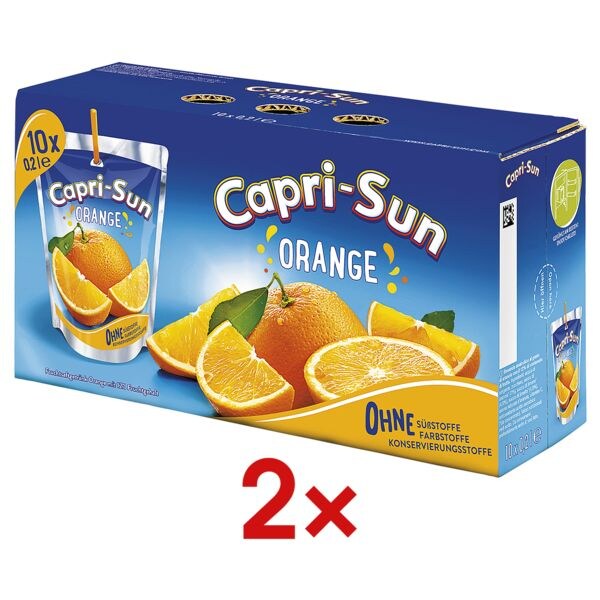 2x Fruchtsaftgetränk »Capri-Sun Orange« 2x Fruchtsaftgetränk »Capri-Sun Orange«