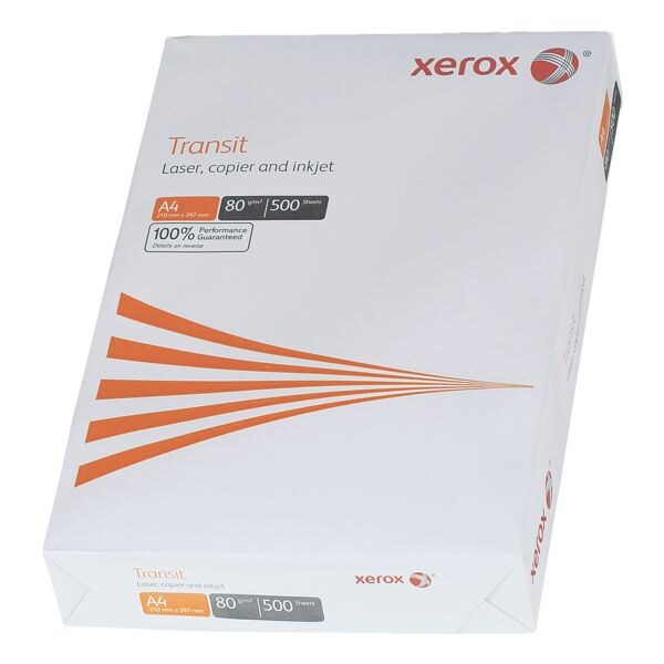 Multifunktionales Druckerpapier A4 Xerox Transit - 500 Blatt gesamt Multifunktionales Druckerpapier A4 Xerox Transit - 500 Blatt gesamt