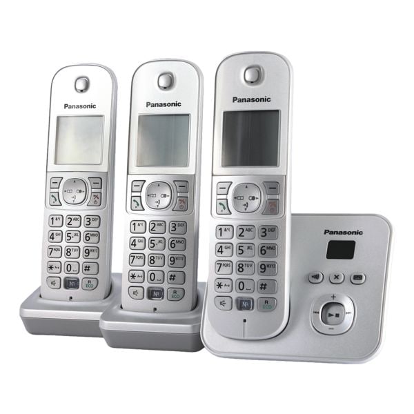 Panasonic Triple-Set Schnurloses Telefon KX-TG6823GS