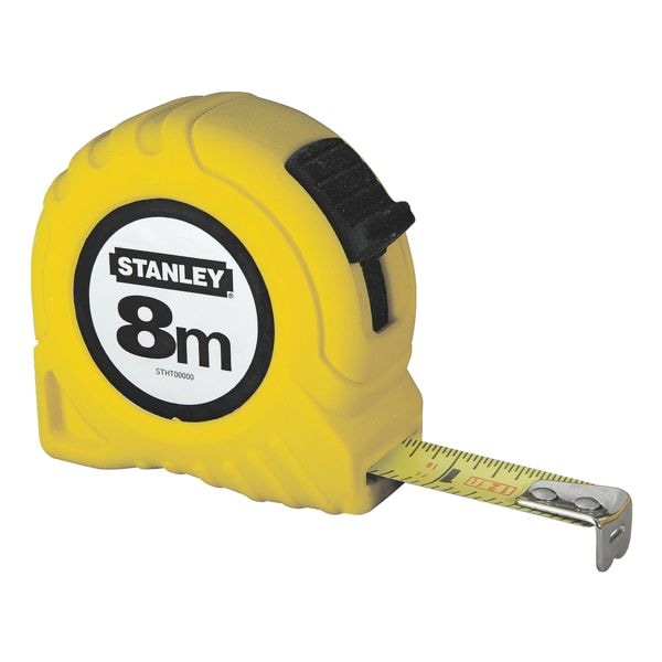 STANLEY Bandma Powerlock 8 m gelbes Kunststoffgehuse