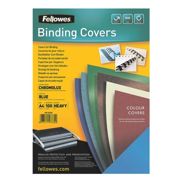 Fellowes Deckblätter zum Binden - 100 Stück Fellowes Deckblätter zum Binden - 100 Stück