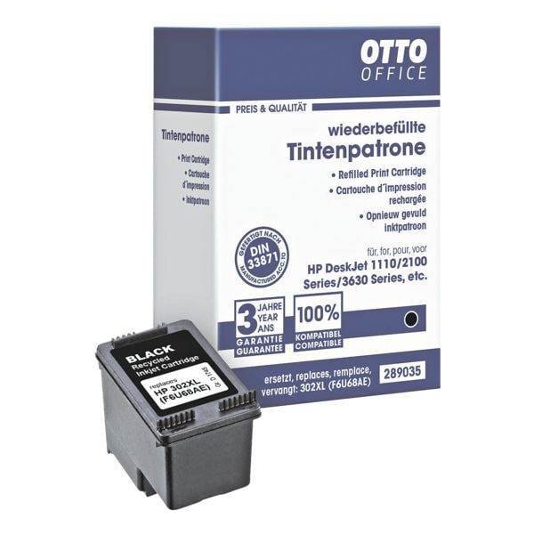 OTTO Office Tintenpatrone ersetzt Hewlett Packards »F6U68AE« Nr. 302 XL