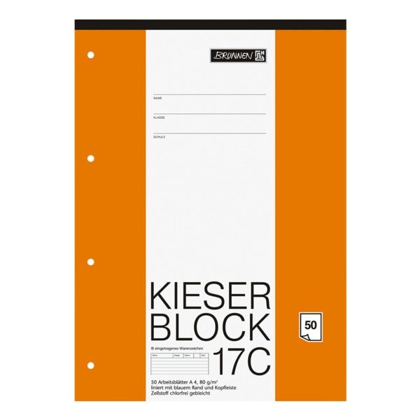 Brunnen Kieserblock KIESER 07 0017 C 1042927 A4 Sonderlineatur (Lineatur 21)