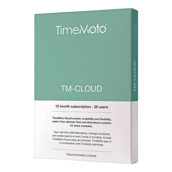 TimeMoto Zeiterfassungssoftware »TM-Cloud« TimeMoto Zeiterfassungssoftware »TM-Cloud«