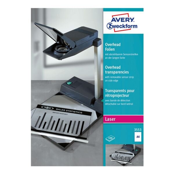 Avery Zweckform Overhead-S/W-Laserfolien »Sensorstreifen lang« Avery Zweckform Overhead-S/W-Laserfolien »Sensorstreifen lang«
