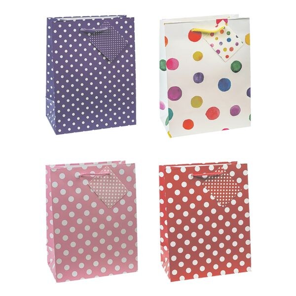 TSI 12 Geschenktaschen »Polka Punkte« TSI 12 Geschenktaschen »Polka Punkte«
