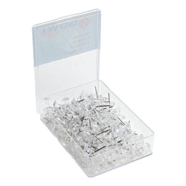 GOWI Office 100er Pack Pinnnadeln transparent GOWI Office 100er Pack Pinnnadeln transparent