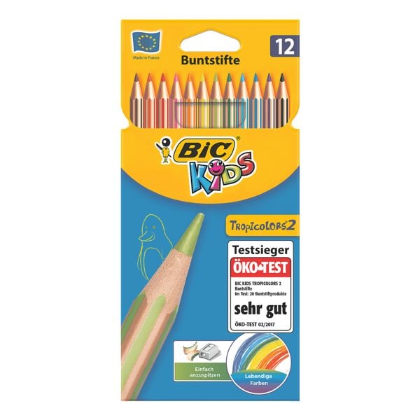 BIC 12er-Pack Buntstifte Kids »Tropicolors 2« BIC 12er-Pack Buntstifte Kids »Tropicolors 2«