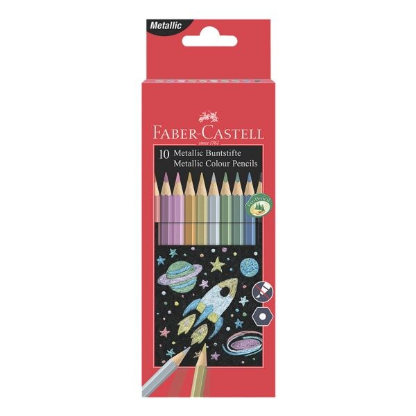 Faber-Castell (Schule) 10er-Pack Buntstifte »Metallic« Faber-Castell (Schule) 10er-Pack Buntstifte »Metallic«