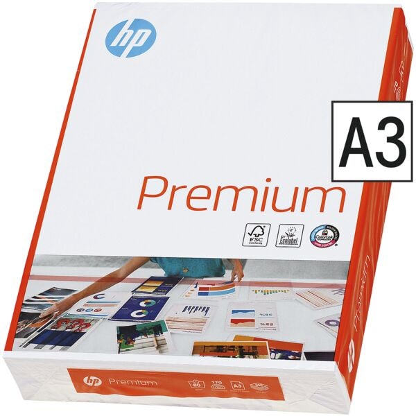 Kopierpapier A3 HP Premium - 500 Blatt gesamt, 80g/qm Kopierpapier A3 HP Premium - 500 Blatt gesamt, 80g/qm