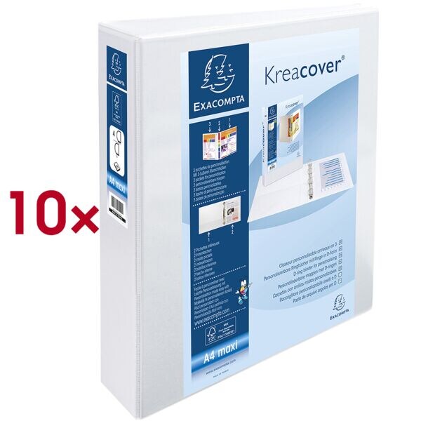EXACOMPTA 10x Ringbuch �Kreacover� 50 mm-Ring-�