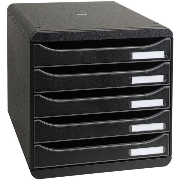 EXACOMPTA Schubladenbox Classic Ecoblack 5 Schubladen