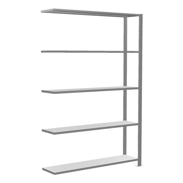 SCHULTE Lagertechnik Erweiterung Fachbodenregal 130x200 cm MULTIplus150 30 cm Tiefe 5 Bden verzinkt