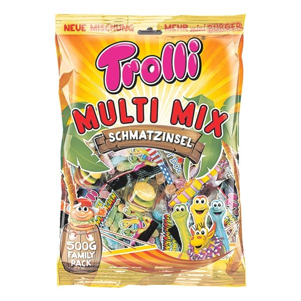 Trolli Fruchtgummi mit Schaumzucker »Multi Mix - Schmatzinsel« Trolli Fruchtgummi mit Schaumzucker »Multi Mix - Schmatzinsel«