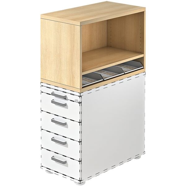 OTTO Office Premium Aufsatz-Regal für Standcontainer »Otto Office Line IV«