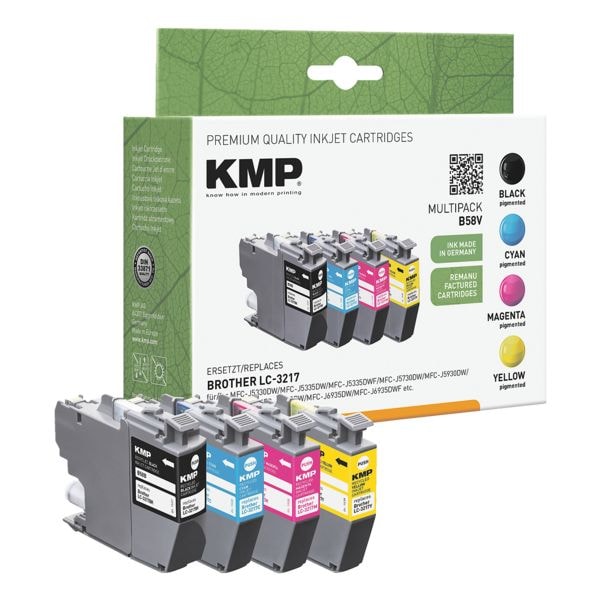 KMP Tintenpatronen-Set ersetzt Brother LC-3217VALDR