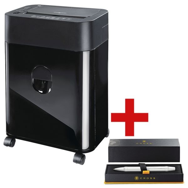 Aktenvernichter Dahle ShredMATIC® 35080, Sicherheitsstufe 4, Partikelschnitt (4,3 x 10 mm) bis 80 Blatt inkl. Kugelschreiber »Nile Pure Chrome« Aktenvernichter Dahle ShredMATIC® 35080, Sicherheitsstufe 4, Partikelschnitt (4,3 x 10 mm) bis 80 Blatt inkl. Kugelschreiber »Nile Pure Chrome«
