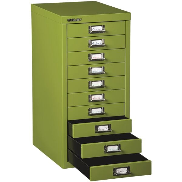 Bisley Schubladenschrank A4, einbahnig, 10 Schbe