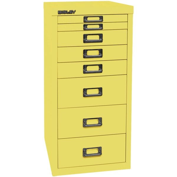 Bisley Schubladenschrank A4, einbahnig, 8 Schübe