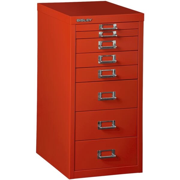 Bisley Schubladenschrank A4, einbahnig, 8 Schübe