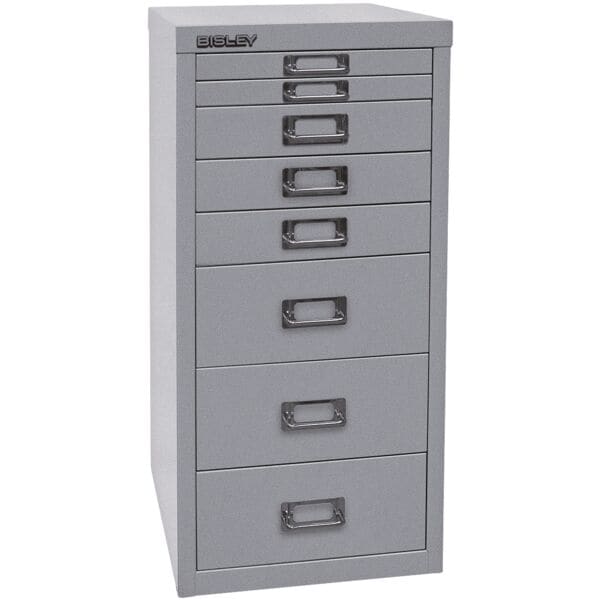 Bisley Schubladenschrank A4, einbahnig, 8 Schübe