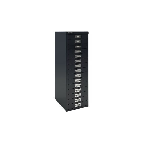 Bisley Schubladenschrank A4, einbahnig, 15 Schübe