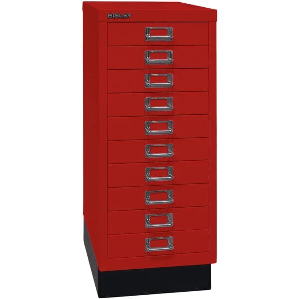 Bisley Schubladenschrank A4, einbahnig, 10 Schübe