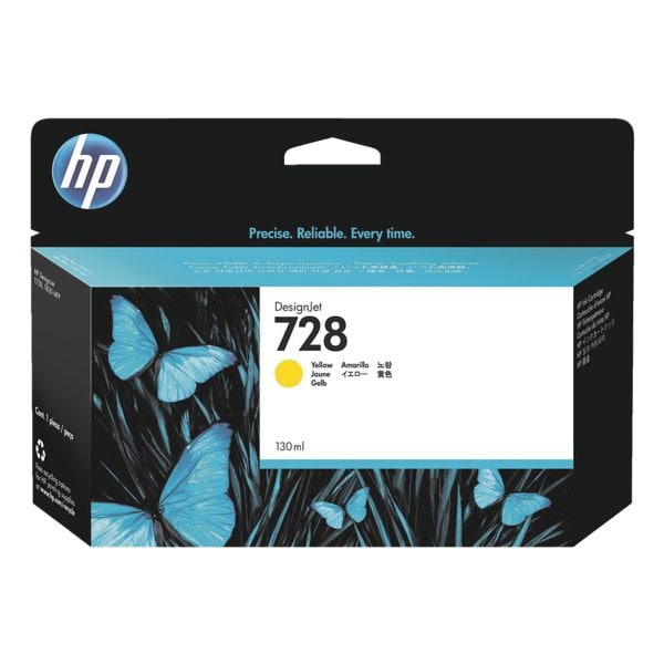HP Tintenpatrone »F9J65A« HP 728 gelb 130 ml