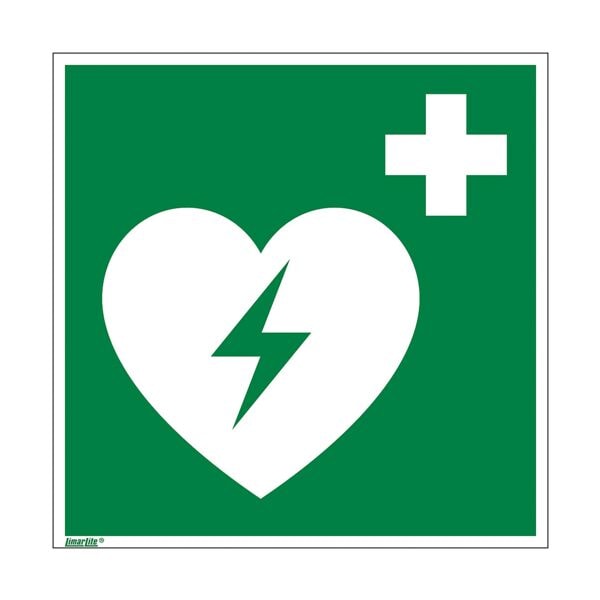 Marahrens Sicherheitskennzeichen »Automatisierter externer Defibrillator [E010]« 20 x 0,1 x 20 cm