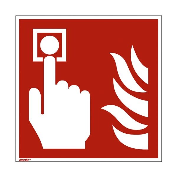 Sicherheitskennzeichen Brandmelder [F005] nachleuchtend 20 x 0,01 x 20 cm