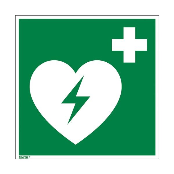 Marahrens Sicherheitskennzeichen »Automatisierter externer Defibrillator [E010]« 15 x 0,01 x 15 cm