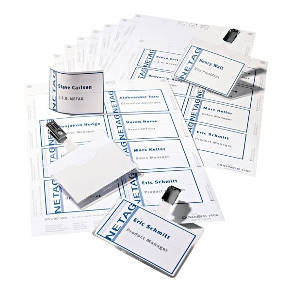 Durable Namensschilder-Set mit Clip »818100«