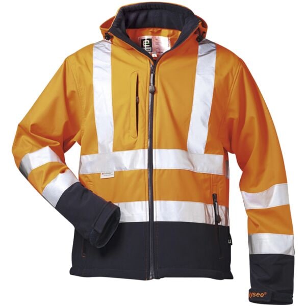 elysee Warnschutz-Softshell-Jacke mit Kapuze BILL  Gre 3XL