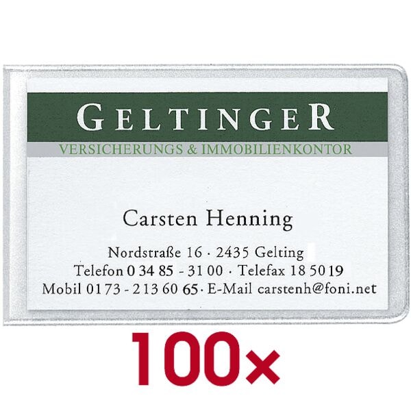 Veloflex Visitenkartentasche VELOCOLL® 56 x 90 mm