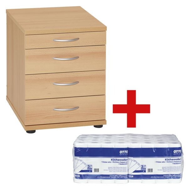 Schomburg Standcontainer »Smileline V« mit 3 Schubladen + 1 Utensilo inkl.32 Küchenrollen GRATIS Schomburg Standcontainer »Smileline V« mit 3 Schubladen + 1 Utensilo inkl.32 Küchenrollen GRATIS
