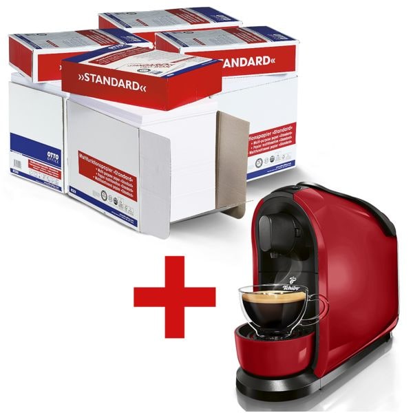 4x Öko-Box Multifunktionspapier OTTO Office Standard inkl. Tchibo Kaffeekaspelmaschine »Caffissimo PURE« 4x Öko-Box Multifunktionspapier OTTO Office Standard inkl. Tchibo Kaffeekaspelmaschine »Caffissimo PURE«