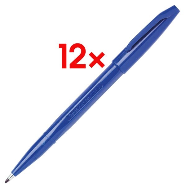 Pentel 12x Faserschreiber Sign Pen