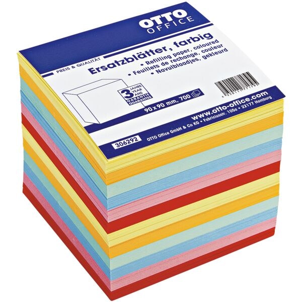 OTTO Office Ersatzblätter für Zettelbox farbig