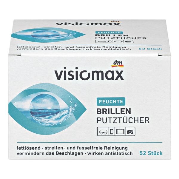 visiomax Feuchte Brillenputztücher visiomax Feuchte Brillenputztücher