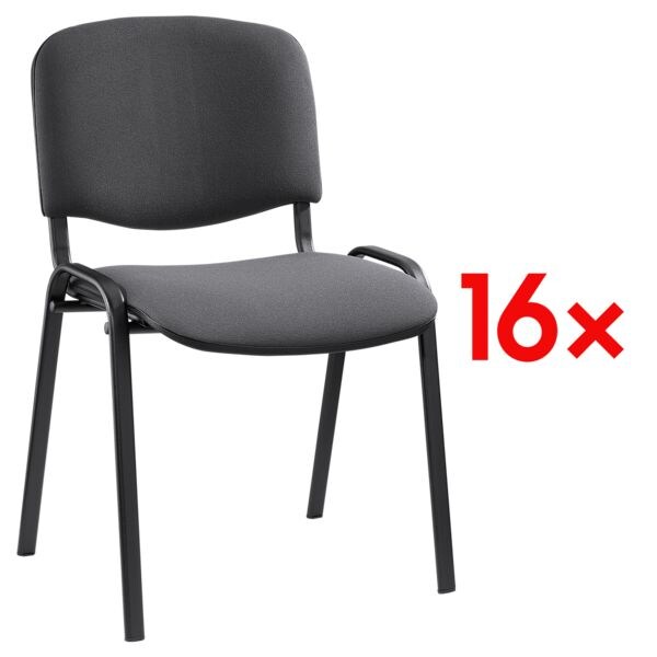 Nowy Styl 16er-Set Stapelstühle schwarzes Gestell Nowy Styl 16er-Set Stapelstühle schwarzes Gestell