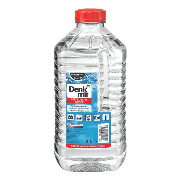 Denkmit 6er-Pack Destilliertes Wasser, 2 Liter Denkmit 6er-Pack Destilliertes Wasser, 2 Liter