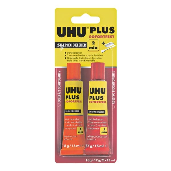 UHU 2-Komponentenkleber »Plus sofortfest« UHU 2-Komponentenkleber »Plus sofortfest«